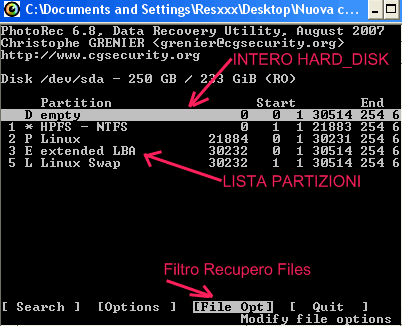 Recupero dati da partizione disco non leggibile o formattata